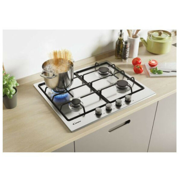 PLAQUE DE CUISSON CANDY CHW6LBX 4 FEUX 60 CM - INOX