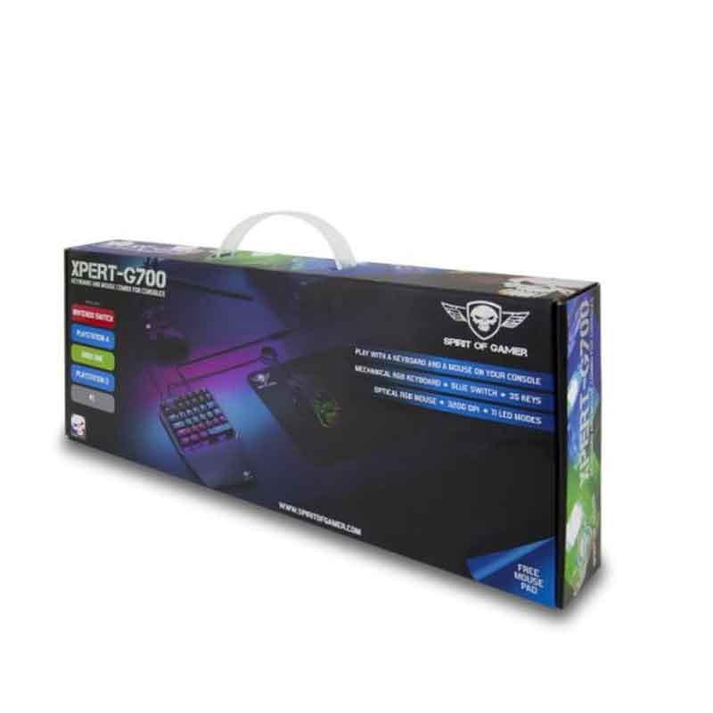Pack Clavier Pro-K8, souris RGB et tapis PRO pour PS4, XBOX ONE