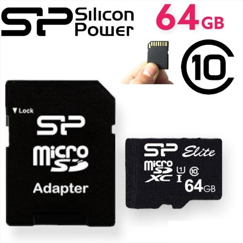 Silicon Power Carte Mémoire - Micro SD - Avec Adaptateur - Class 10 - 128  Go prix tunisie 