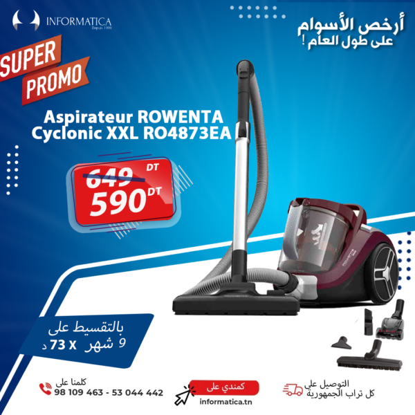 Rowenta Aspirateur Sans sac swift power cyclonic - RO2933EA - 750W - 1.2 L  - Garantie 1 an à prix pas cher