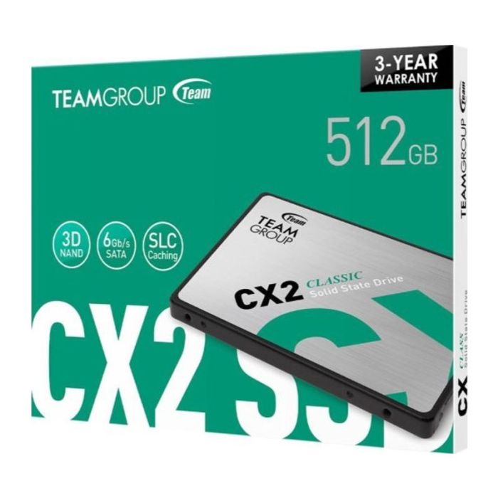 DISQUE DUR INTERNE SSD TEAM GROUP CX2 512GB 2.5